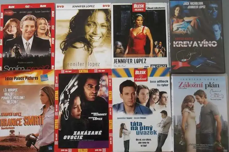 Kolekce Jennifer Lopez - 8 DVD
