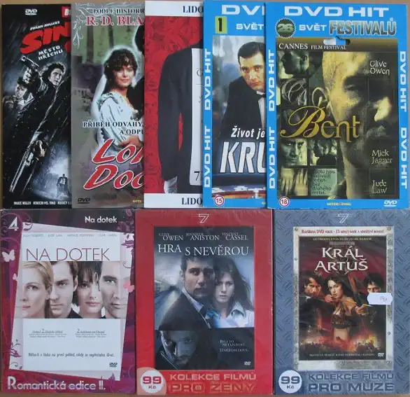 Kolekce Clive Owen - 8 DVD