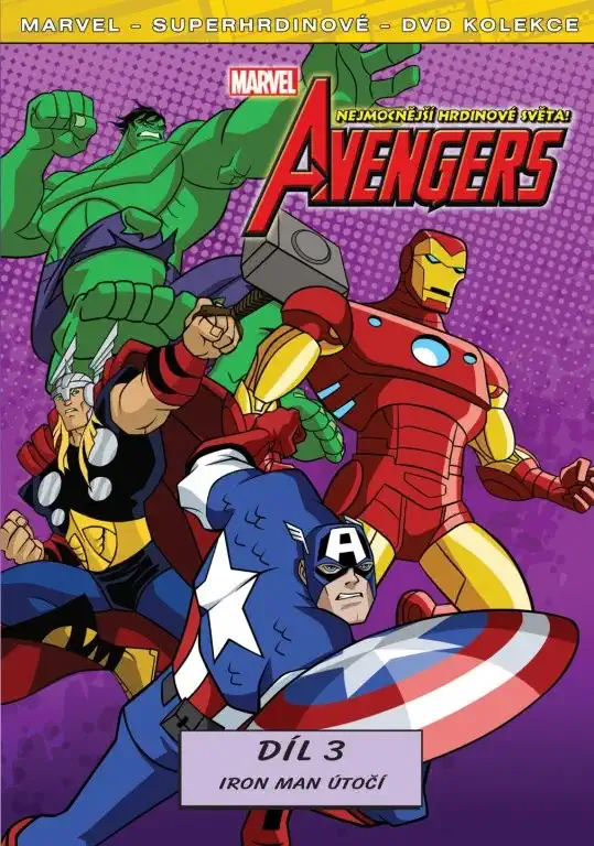 Avengers: Nejmocnější hrdinové světa - díl 3 - Iron Man útočí - DVD plast /bazarové zboží/