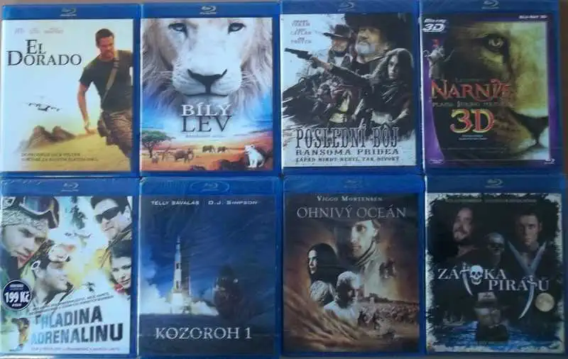 Blu-ray kolekce Dobrodružná - 8 Blu-ray