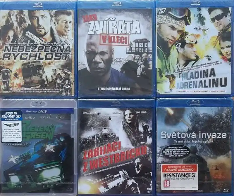 Blu-ray kolekce Akční - 6 blu-ray