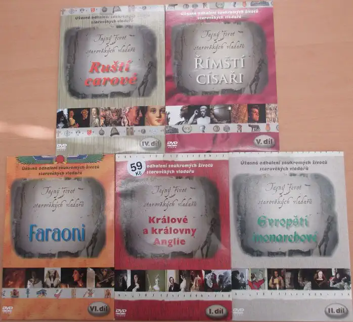 Kolekce Tajný život starověkých vladařů - 5 DVD