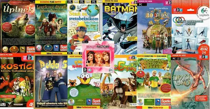 Kolekce PC hra dětská - 13 DVD