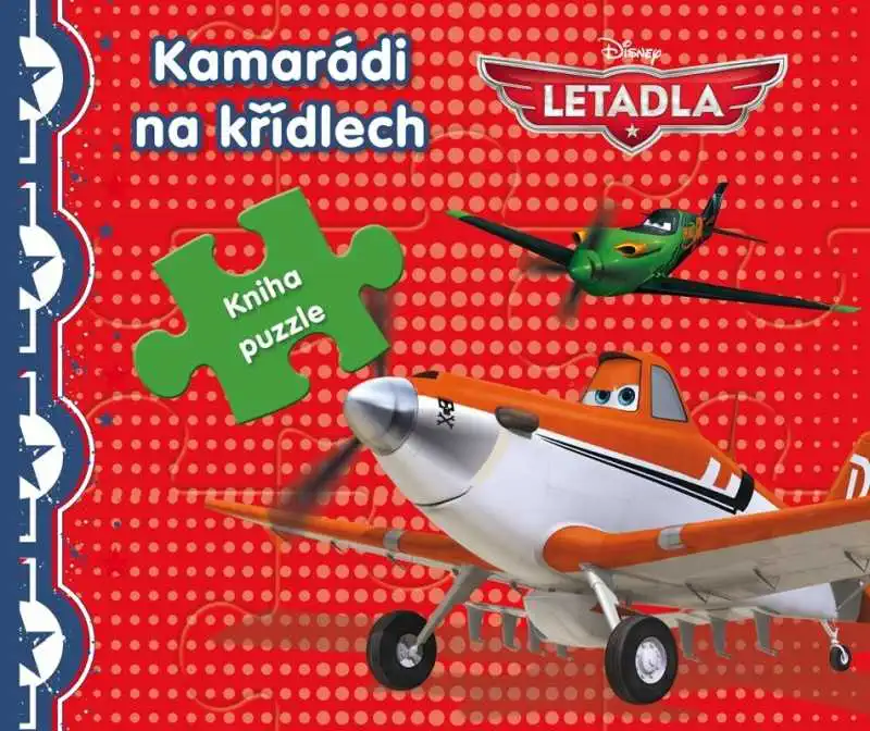 Letadla - Kamarádi na křídlech - kniha puzzle