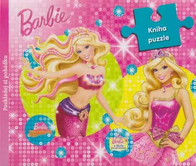 Barbie - Poskládej si pohádku,kniha puzzle