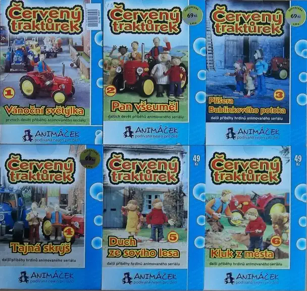 Kolekce Červený traktůrek 6DVD