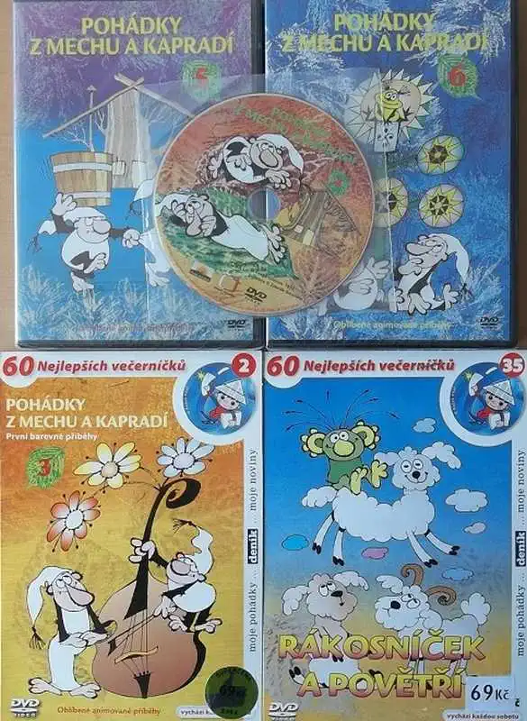 Kolekce Pohádky z mechu a kapradí + Rákosníček - 5 DVD
