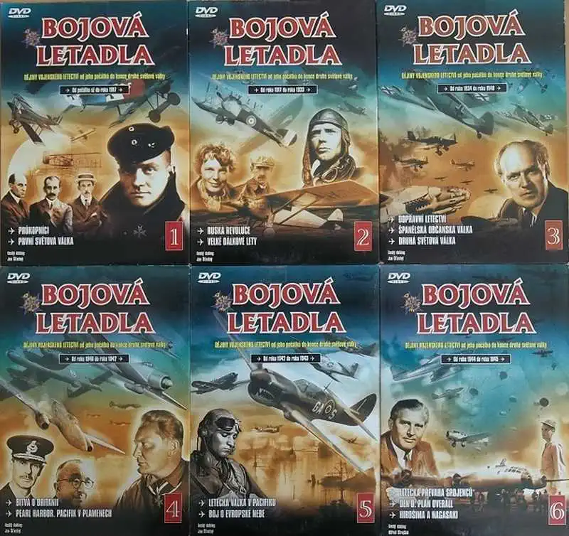 Kolekce Bojová letadla 6DVD