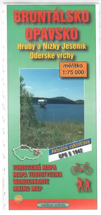 Bruntálsko, Opavsko - Hrubý a Nízký Jeseník, Oderské vrchy - Turistická mapa