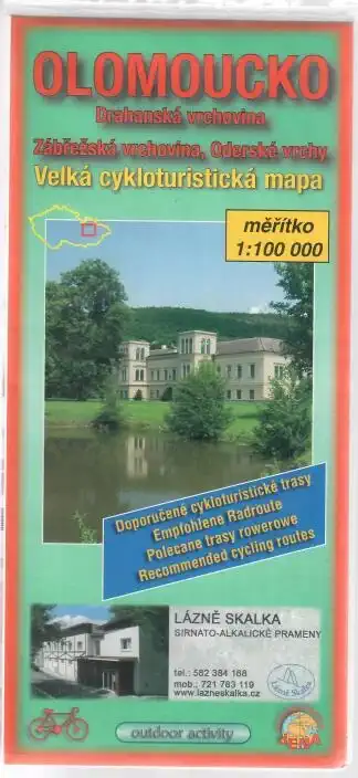 Olomoucko - Drahanská vrchovina, Oderské vrchy - Velká cykloturistická mapa