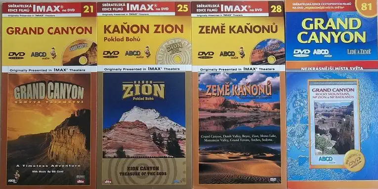 Kolekce Kaňony Ameriky 4DVD