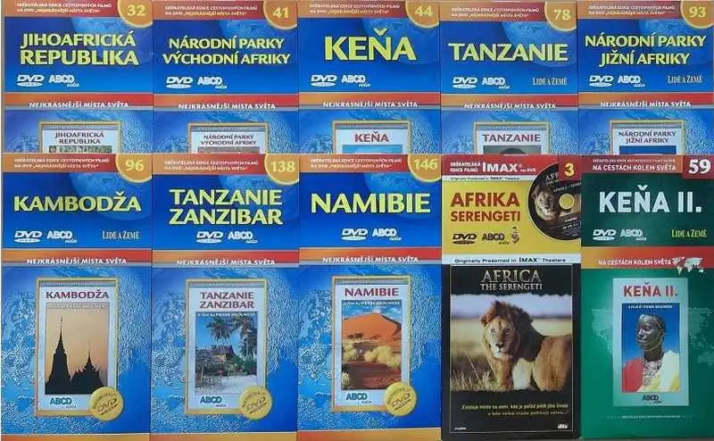 Kolekce Afrika 10DVD + DÁREK