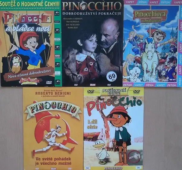 Kolekce Pinocchio 5x jinak 5DVD