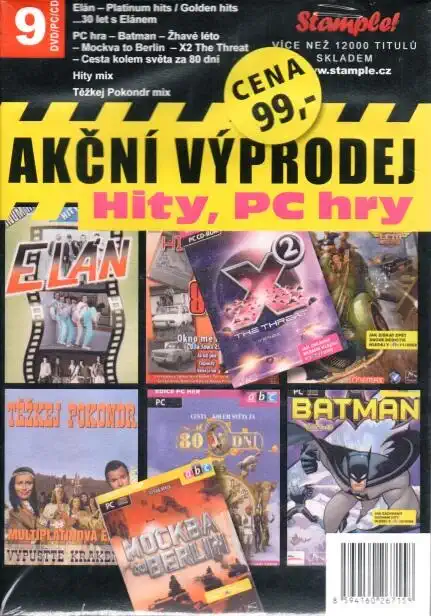 Kolekce Akční výprodej hity, Pc hry 9DVD/PC