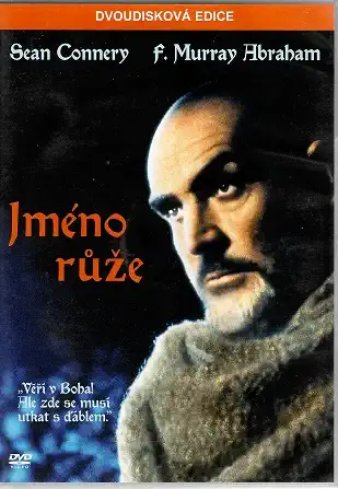 Jméno růže  -  2DVD plast (bazarové zboží)