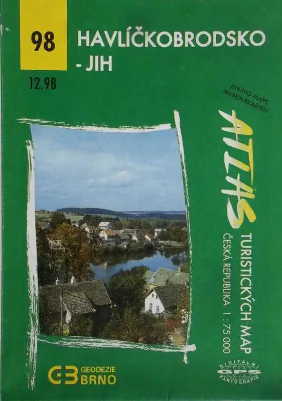 Havlíčkobrodsko - Jih - Atlas turistických map 98