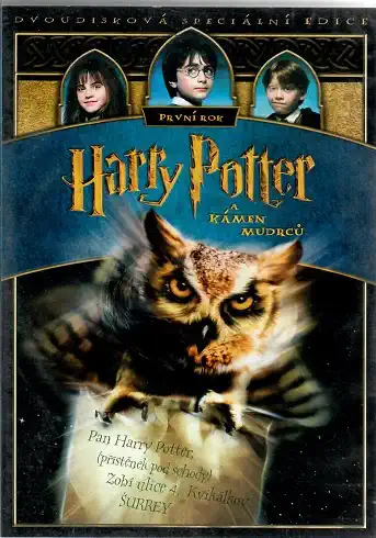 Harry Potter a Kámen Mudrců  2 DVD, bazarové 