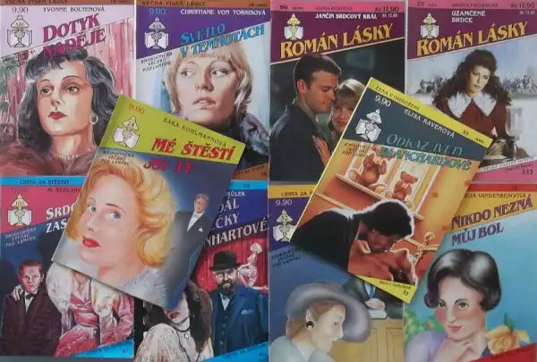 Knižní kolekce Romantických knih - 10 ks ( bazarové zboží )
