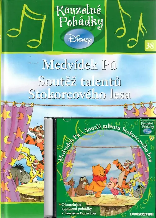 Kouzelné pohádky Disney 38. - medvídek Pú. Soutěž talentů stokorcového lesa + CD - bazarové zoží