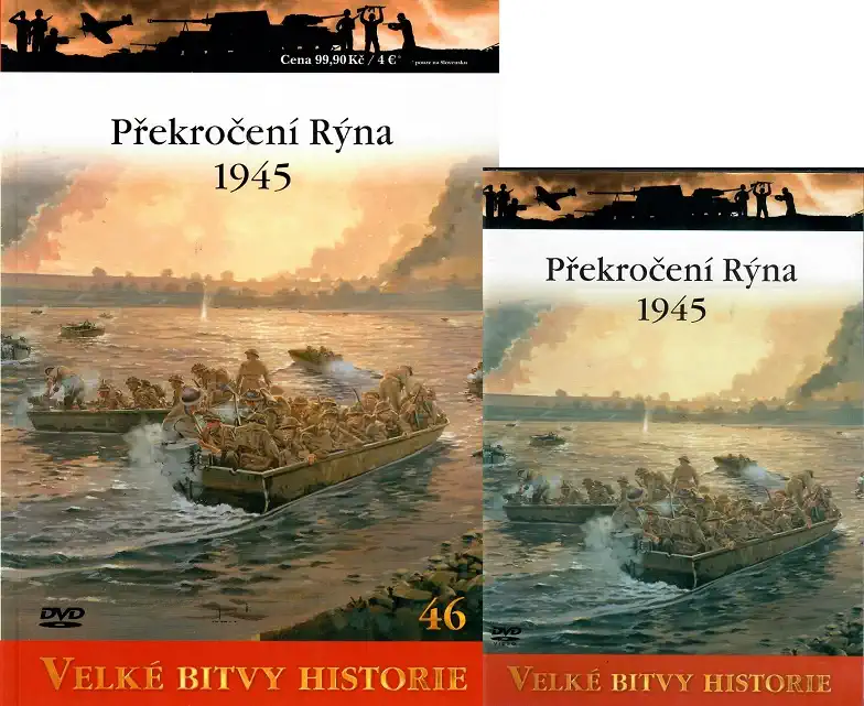 Velké bitvy historie 46 - Překročení Rýna 1945 (časopis + DVD)