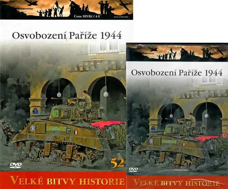 Velké bitvy historie 52 - Osvobození Paříže 1944 (časopis + DVD)
