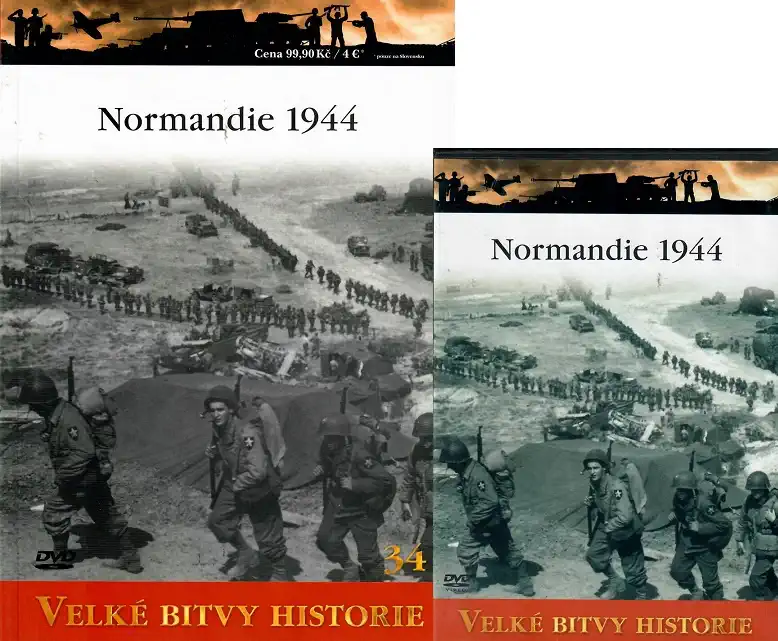Velké bitvy historie 34 - Normandie 1944 (časopis + DVD)