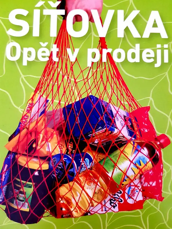 Taška síťová - varianta červená