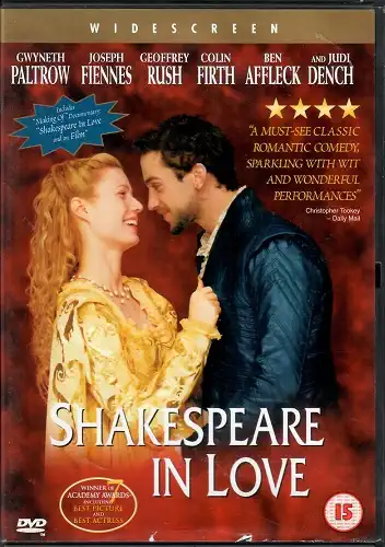 Shakespeare in love / Zamilovaný Shakespeare ( originální znění s CZ titulky ) - plast DVD