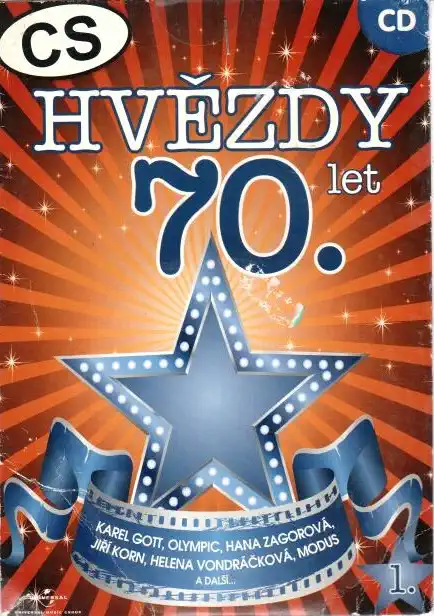 Hvězdy 70. let - CD pošetka - bazarové zboží 