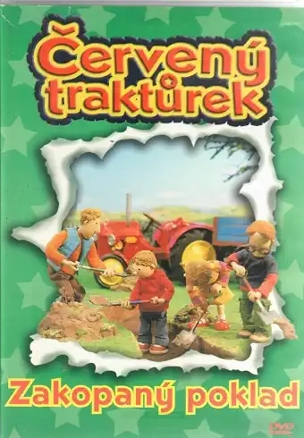 Červený traktůrek  - Zakopaný poklad ( bazarové zboží ) plast DVD