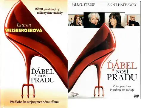 Kolekce Ďábel nosí Pradu - Lauren Weisbergerová ( 1x kniha bazarová + DVD )