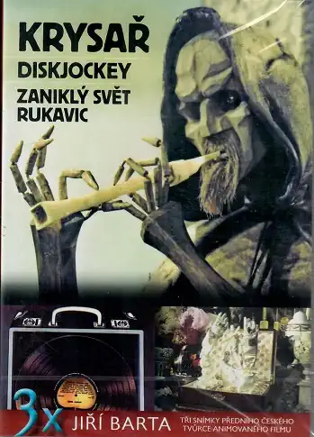 3x Jiří Barta: Krysař/ Diskjockey / Zaniklý svět rukavic ( plast ) DVD
