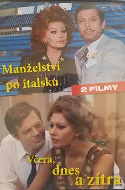 Manželství po italsku / Včera, dnes a zítra - DVD 2 filmy/plast