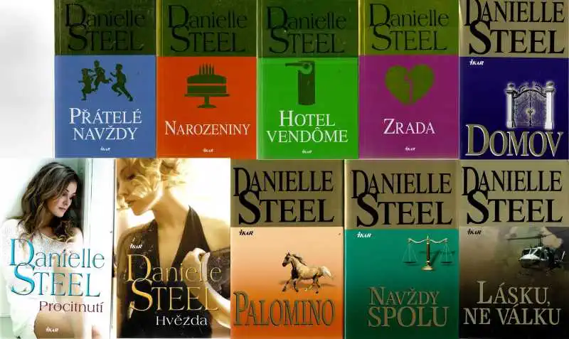 Kolekce knih Danielle Steel 1. - 10x