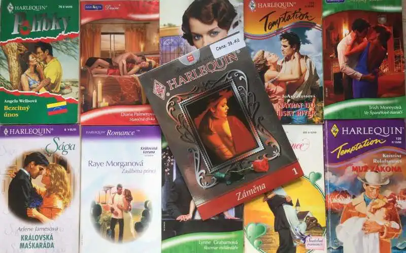 Velká knižní kolekce Harlequin XIX. - 10x bazarová kniha + DVD dárek zdarma