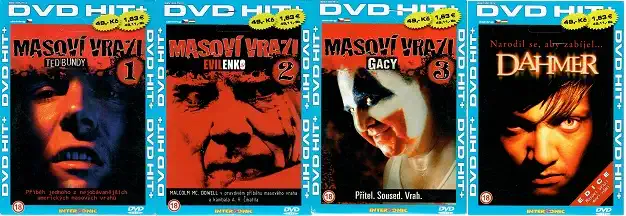 kolekce Masoví vrazi 4x DVD - papírové pošetky