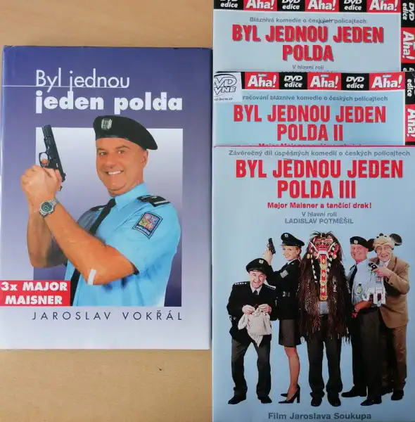 Byl jednou jeden polda - Jaroslav Vokřál - 1x bazarová kniha + 3x DVD
