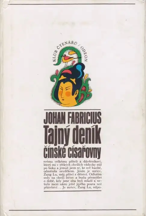 Tajný deník čínské císařovny - Johan Fabricius /bazarové zboží/