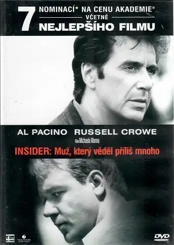 Insider: Muž, který věděl příliš mnoho - DVD plast