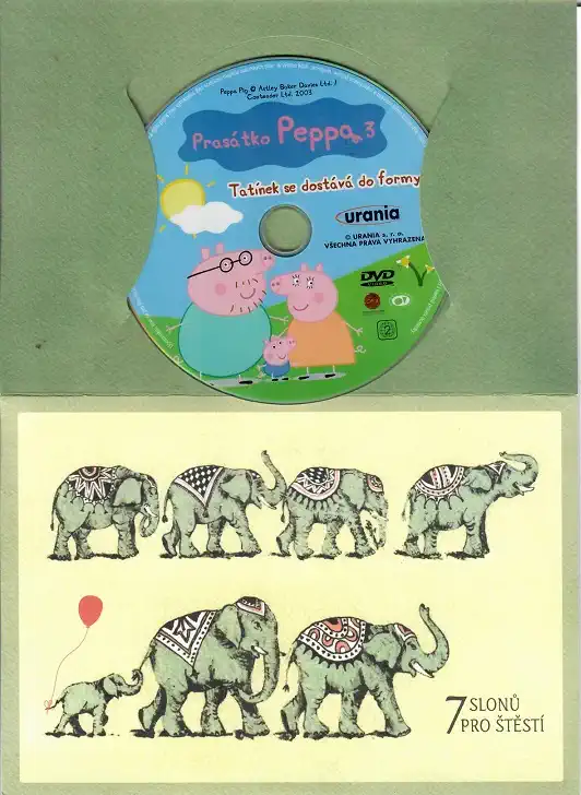 Prasátko Peppa 3 - Tatínek se dostává do formy ( dárkový papír obal )  DVD