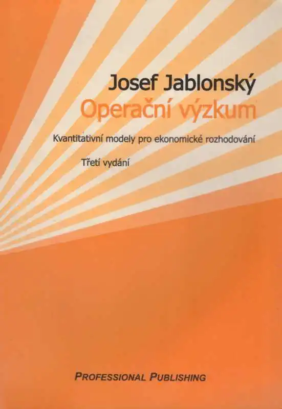 Operační výzkum - Josef Jablonský /bazarové zboží/