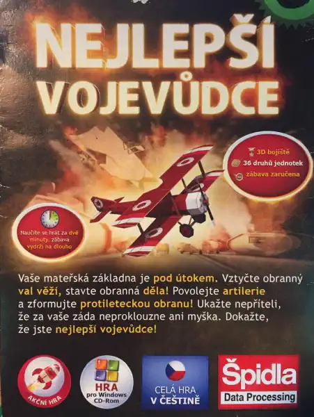 PC hra - Nejlepší vojevůdce - CD pošetka /bazarové zboží/
