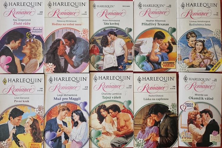 Knižní kolekce Harlequin Romance - 10x bazarová kniha