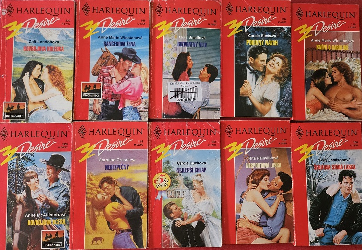 Knižní kolekce Harlequin Desire - 10x bazarová kniha
