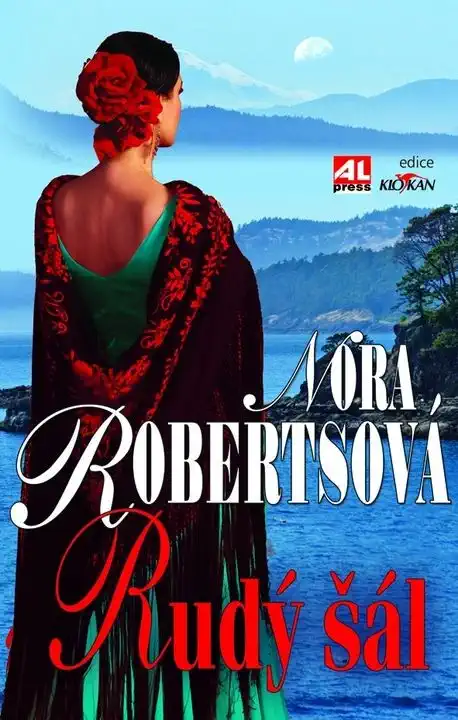 Rudý šál - Nora Robertsová /bazarové zboží/