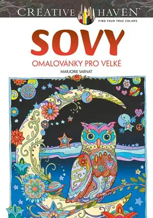 Sovy - omalovánky pro velké - Marjorie Sarnat