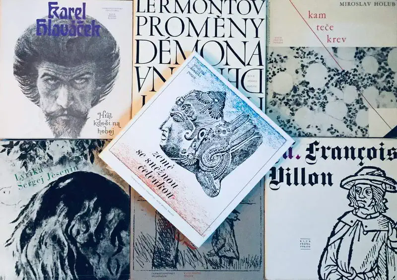 Knižní básnická kolekce II. - 7 x kniha /bazarové zboží/