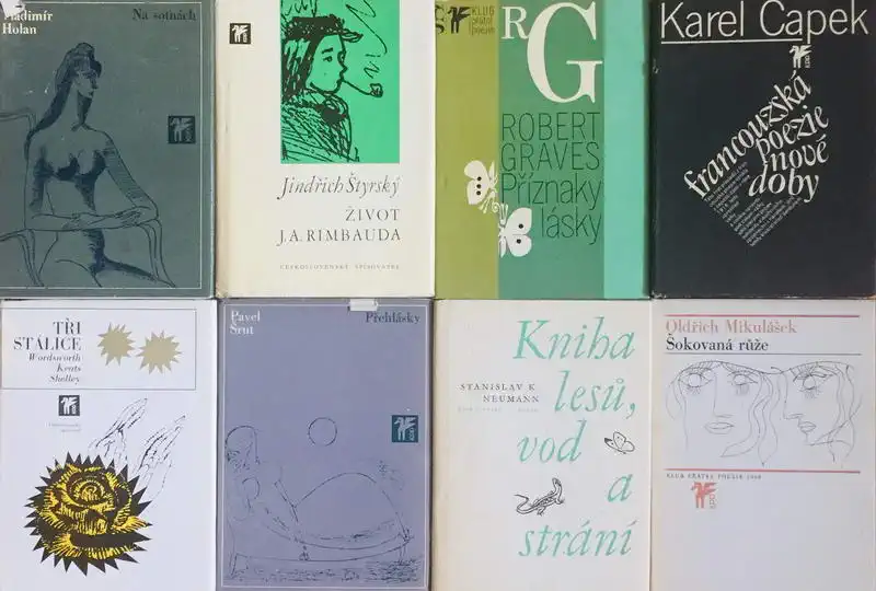 Knižní básnická kolekce XVI. - 8 x kniha /bazarové zboží/