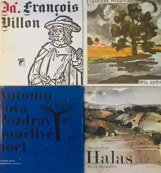 Knižní básnická kolekce XIX. - 4 x kniha /bazarové zboží/