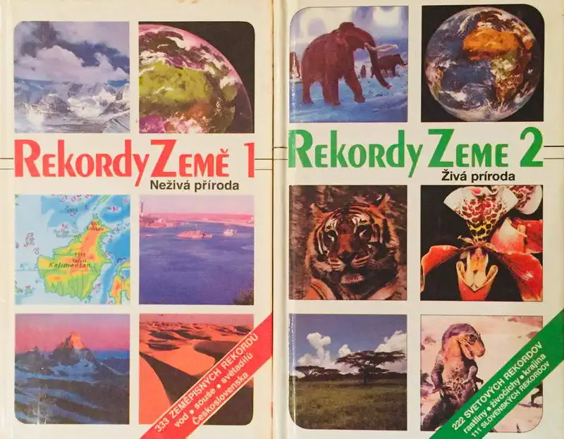Knižní kolekce Rekordy Země 1, 2 - Živá a neživá příroda - kol. autorů /bazarové zboží/
